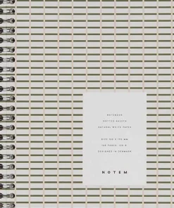 NELA Wirebound Spiral Notebook - Medium, grøn>Notem Outlet