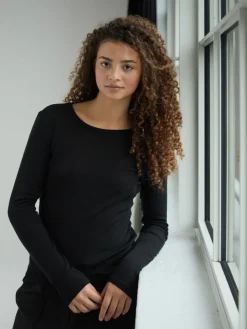 Nella Fine Rib Blouse><noscript><img width=