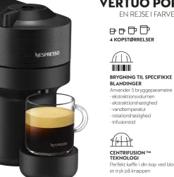 Vertuo Pop coffee machine fraDeLonghi, Liquorice Bl>Nespresso Best