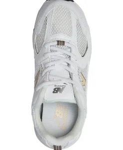 New Balance 530 Kids Bungee Lace Hvid/beige Discount