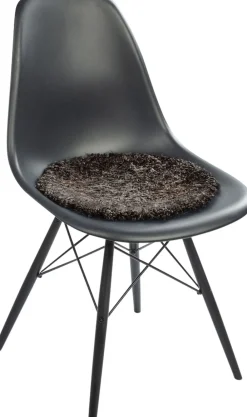 NATURES Collection New Zealand Sheepskin, Seat Cover, Short-Wool Curly, Round 38cm