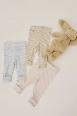 Magasin du Nord Collection Newborn leggings GOTS Blue stripe Hot