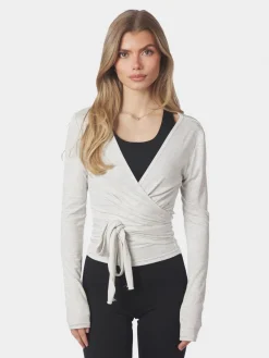 Nia Jersey Wrap Blouse>Neo Noir Best