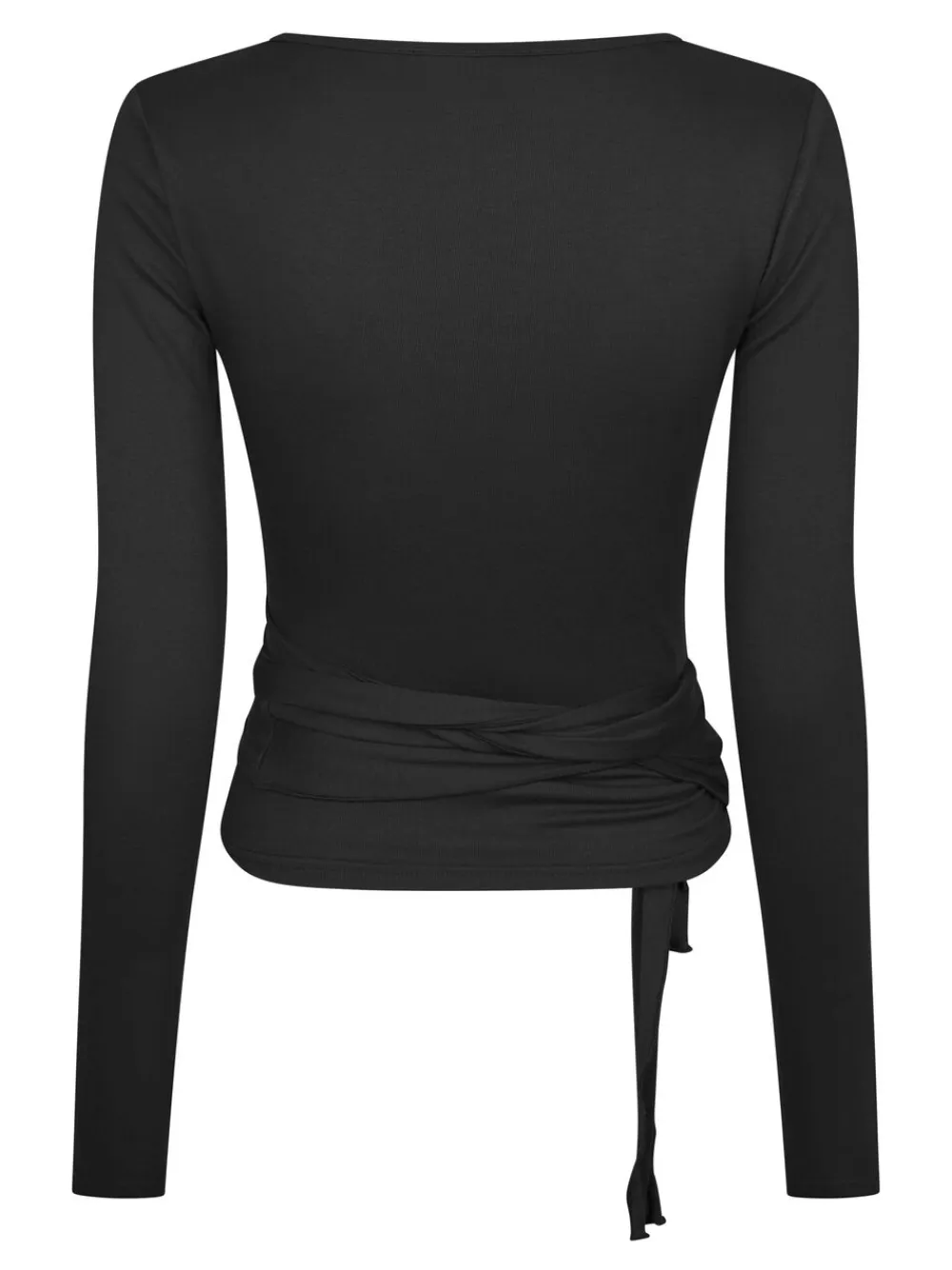 Neo Noir Nia Jersey Wrap Blouse Black Discount