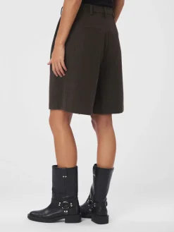 Neo Noir Nika Mini Check Shorts Brown melange Discount