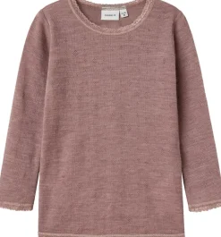 NMFWANG WOOL NEEDLE LS TOP SOLID NO>Name It