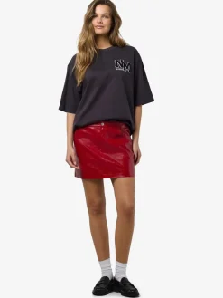 NMKANE NW VINYL SHORT SKIRT><noscript><img width=