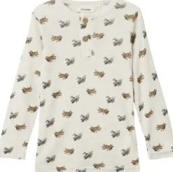 Lil' Atelier NMMNALU WO/MO LS SLIM TOP LIL Turtledove/melange Online