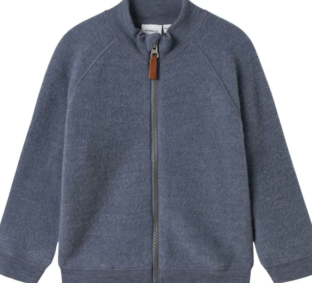 Børn Name It NMMWMINO WOOL BRUSHED LS CARD