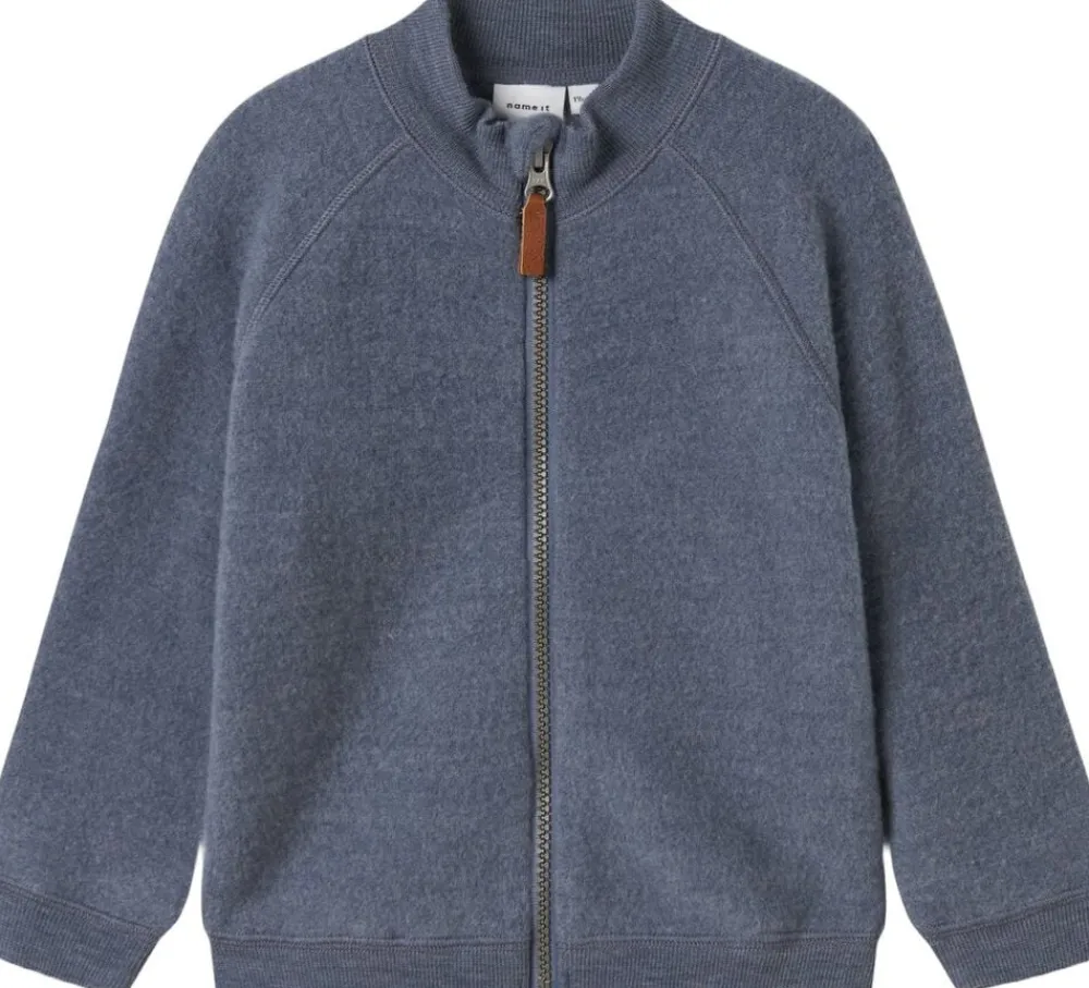 Børn Name It NMMWMINO WOOL BRUSHED LS CARD