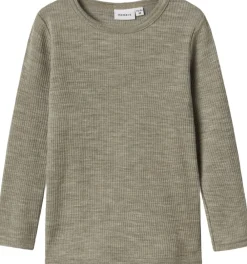 Børn Name It NMNWAX WOOL RIB LS TOP NOOS