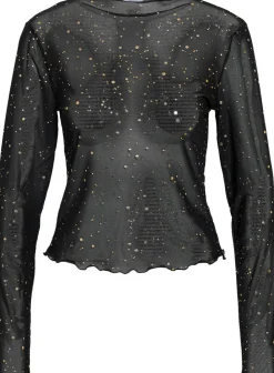 Dame Noisy may NMSTAR FOIL L/S HIGH NECK MESH JRS