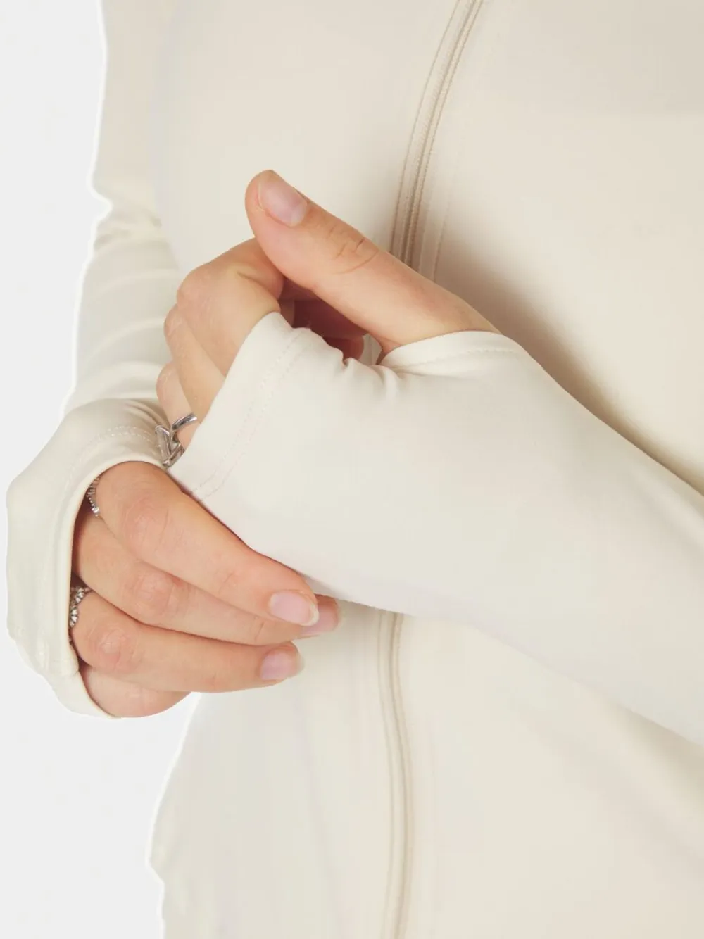 Neo Noir Nolana Zip Blouse Ivory New