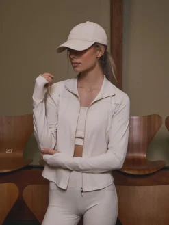 Neo Noir Nolana Zip Blouse Ivory New