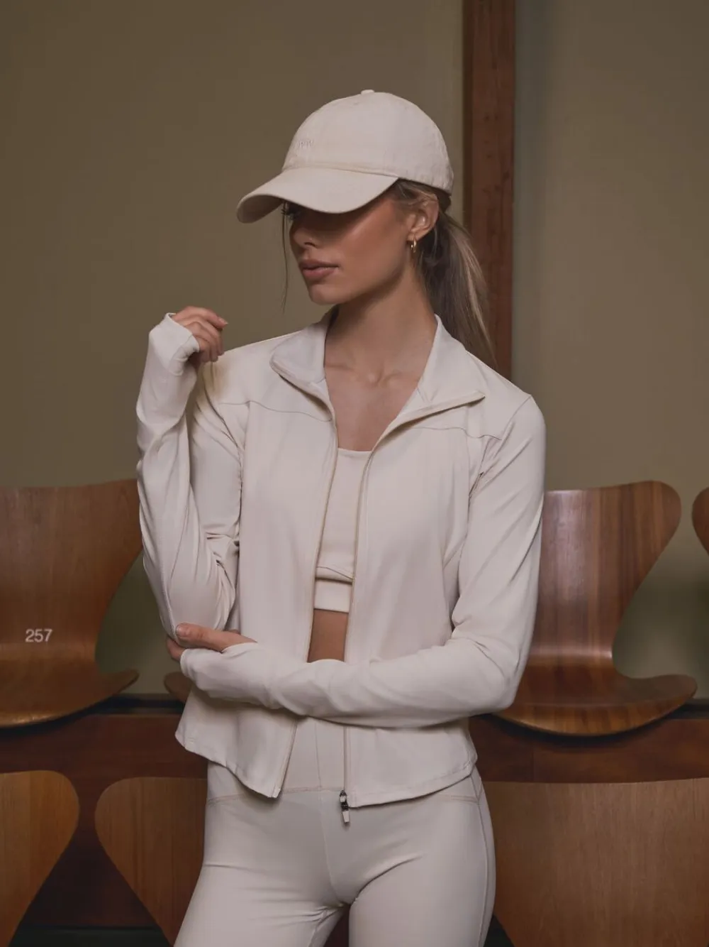 Neo Noir Nolana Zip Blouse Ivory New