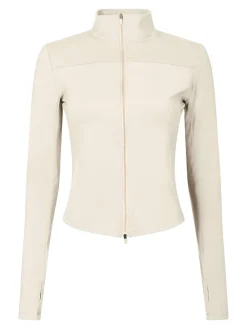 Neo Noir Nolana Zip Blouse Ivory New