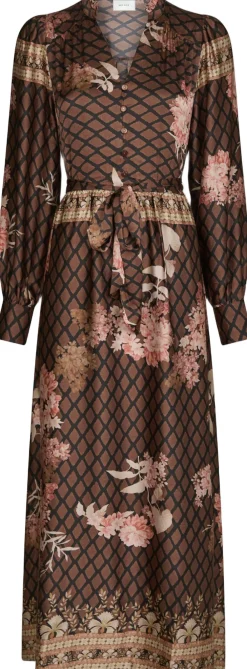 Neo Noir Nova Botanical Border Dress Black Best