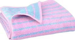 Nuance Håndklæde 70x140 cm lys blå/rosa>Juna