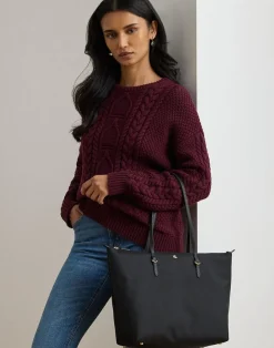 Lauren Ralph Lauren Nylon Large Keaton Tote Bag Sort