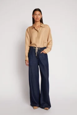 MUNTHE OBEY Tencel Jeans Indigo Outlet