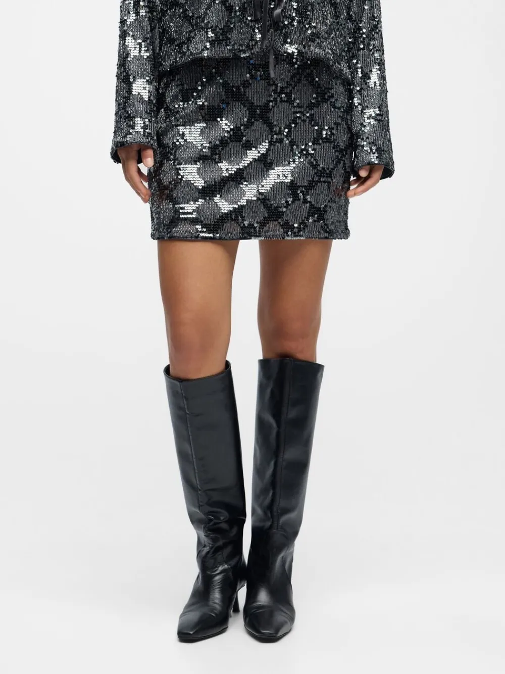 OBJLEA HW SHORT SKIRT 141>Object Sale