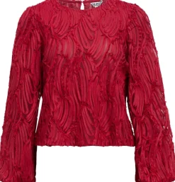 Dame Object OBJLUCIE L/S RE O-NECK TOP NOOS