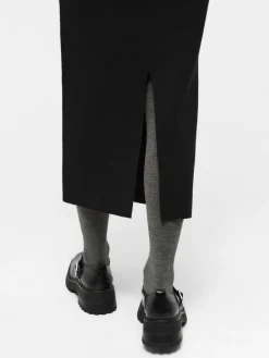 Object OBJREYNARD HW KNIT SKIRT NOOS Black New