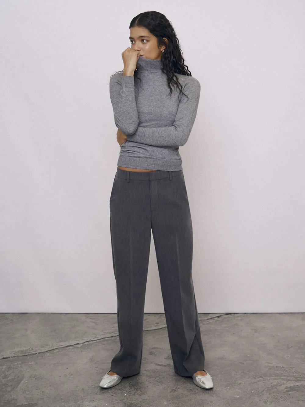 Object OBJSIGRID HW CASUAL PANT NOOS Medium grey melange Online