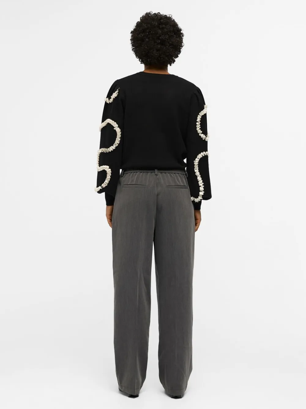 Object OBJSIGRID HW CASUAL PANT NOOS Medium grey melange Online