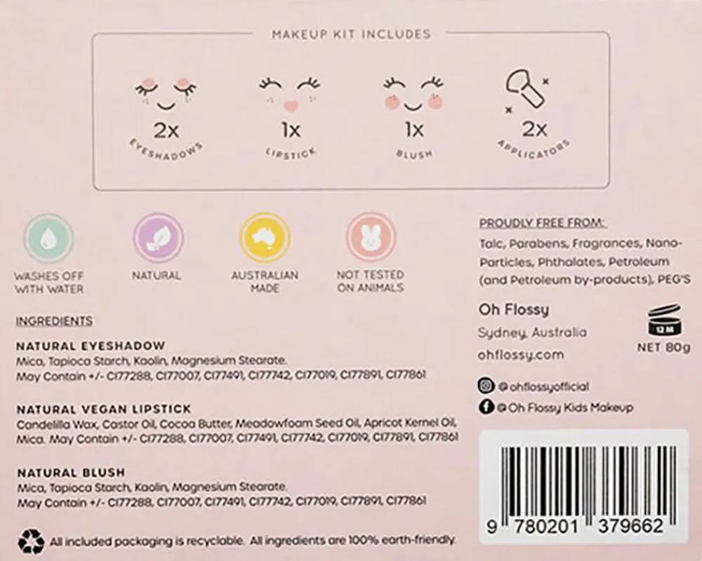 Oh Flossy - Mini make-up sæt Hot