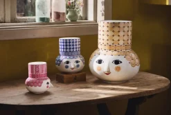 Bjørn Wiinblad Olga Vase H20 cm blå