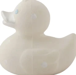 - Lille Badeand - Hvid m. sølv prikker 8cm.>Oli & Carol Clearance