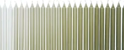 Ferm Living Ombre Candles - Set of 24 - Khaki Sale