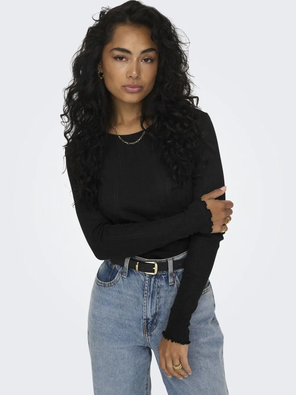 ONLY ONLCARLOTTA L/S TOP NOOS JRS Sort Online