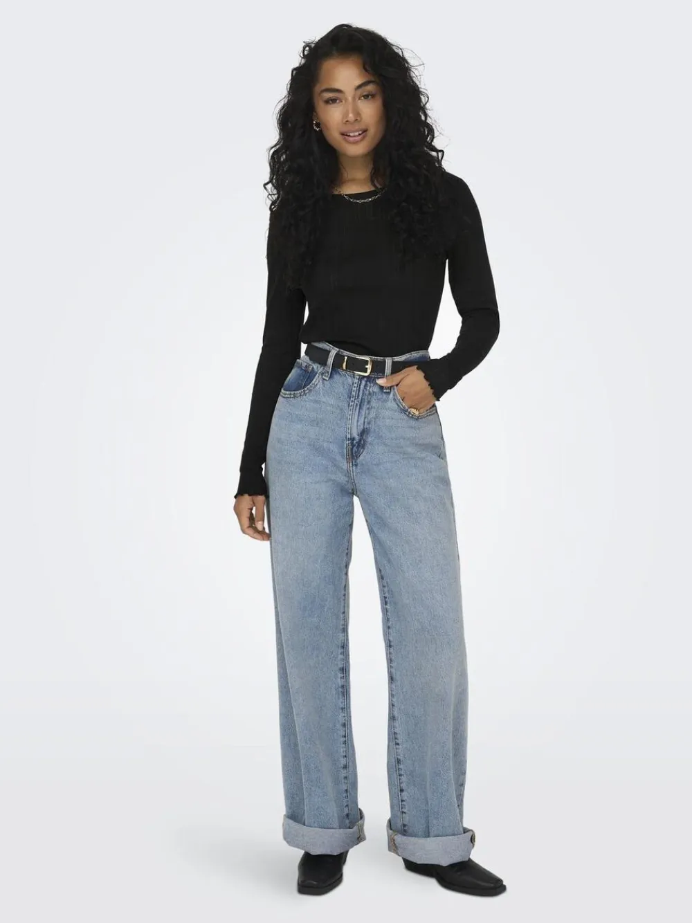 ONLY ONLCARLOTTA L/S TOP NOOS JRS Sort Online