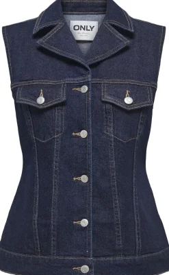 Dame ONLY ONLJOANA RINSE DNM WAISTCOAT MAE