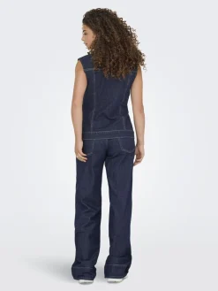 Dame ONLY ONLJOANA RINSE DNM WAISTCOAT MAE