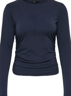 Dame ONLY ONLMIRA LIFE L/S RUCHING TOP JRS NO