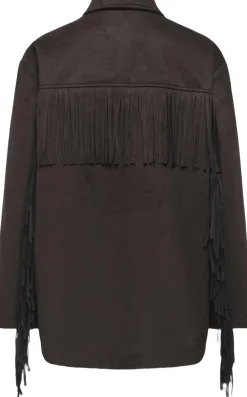 Dame ONLY ONLWILLA FRINGES FAUX SUEDE JACKET