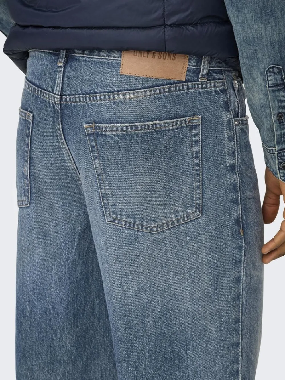 Only & Sons ONSEDGE STR MB GREEN 2341 TAI DNM N Medium blue denim Best