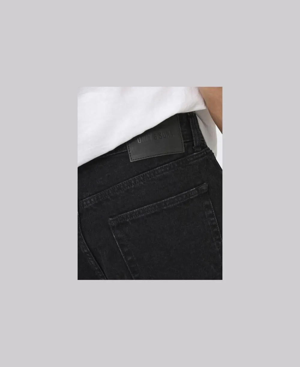 Only & Sons ONSFADE BLACK 9087 TAI DNM SHORTS N