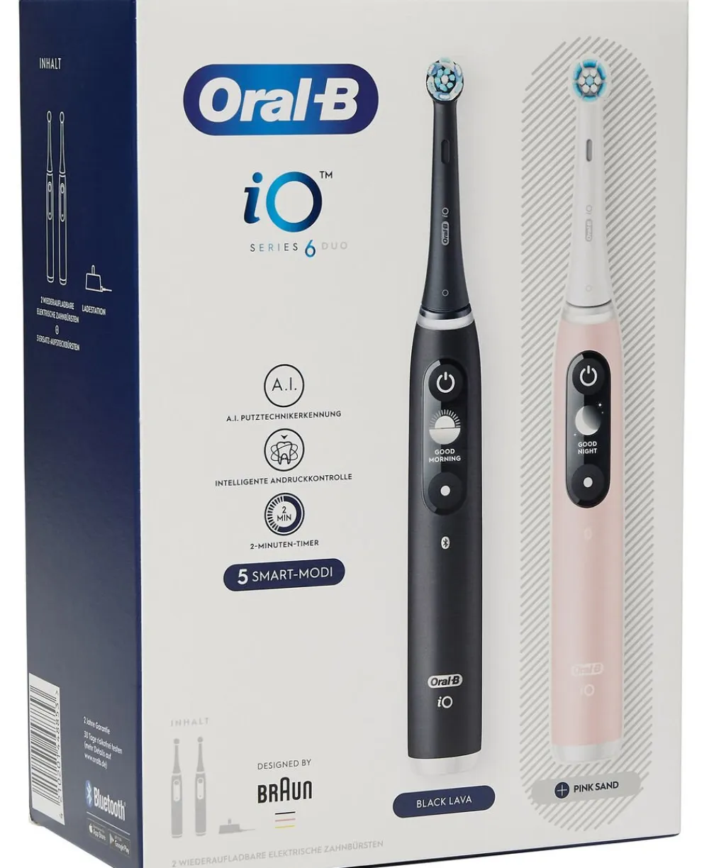Braun Oral-B iO Series 6 Black Lava/Pink DUO