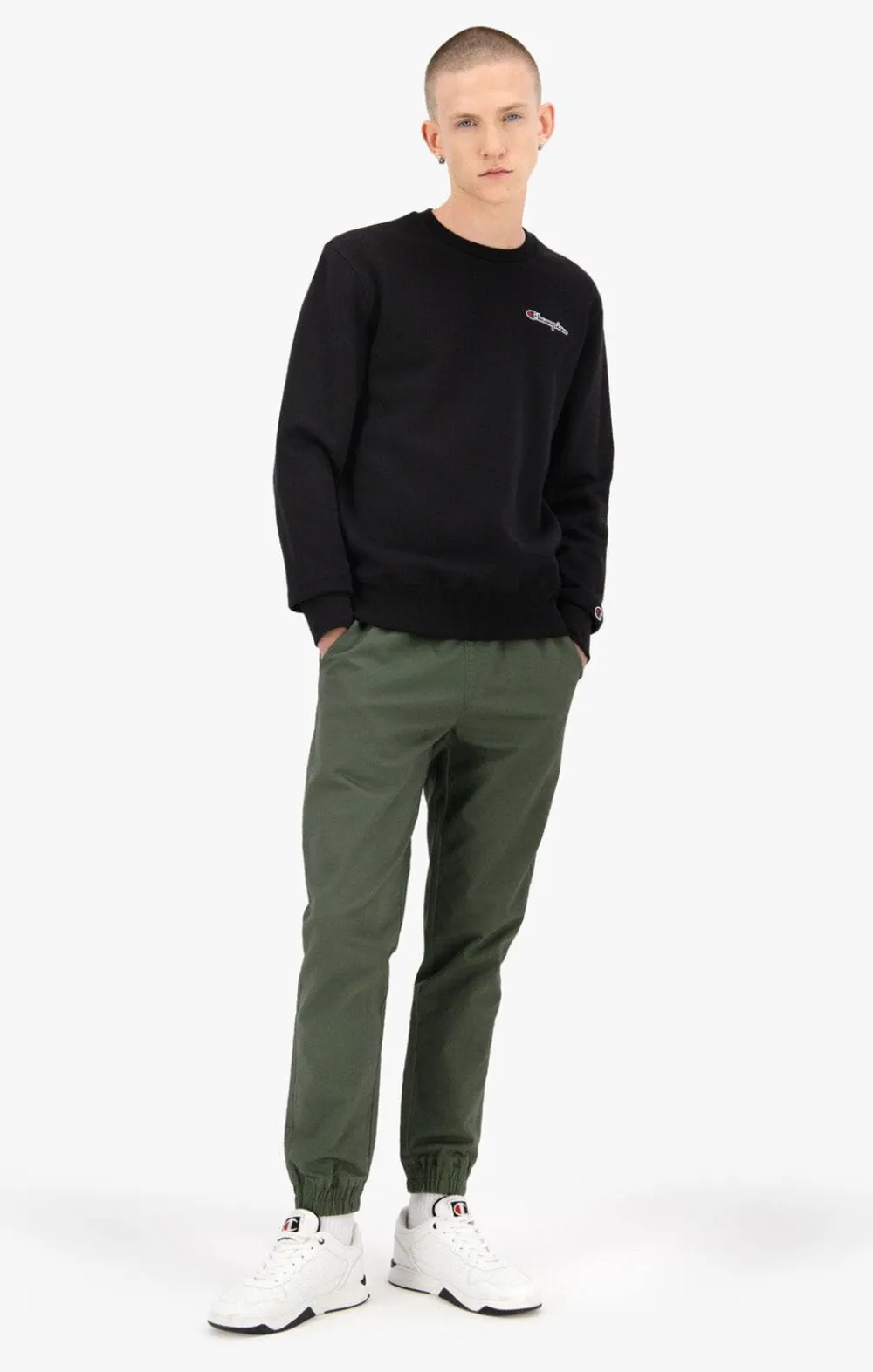 Organic Cotton Blend Small Script Logo sweatshirt>Champion Online