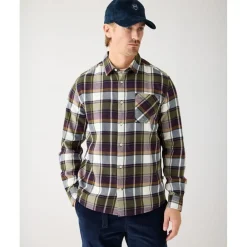 Organic Cotton Checked Flannel Shirt GOTS>Knowledge Cotton Apparel Online