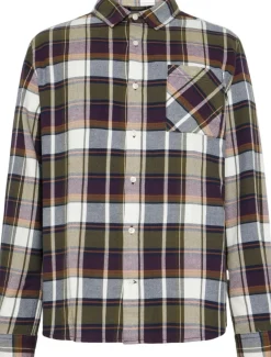 Organic Cotton Checked Flannel Shirt GOTS>Knowledge Cotton Apparel Online