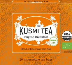 Organic English Breakfast - Box of 20 muslin tea bags - 40gr>Kusmi Tea Discount
