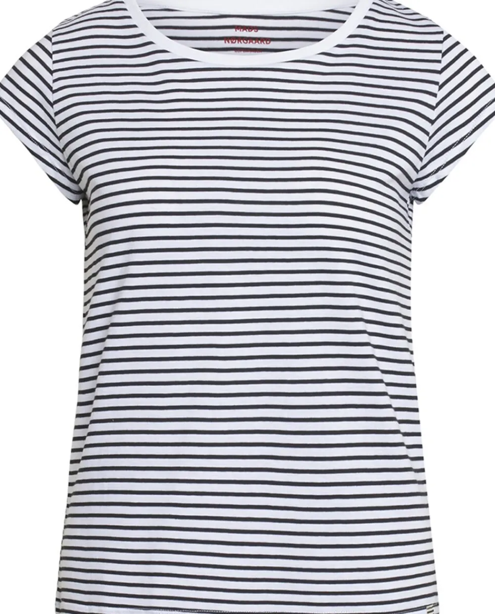 Mads Nørgaard - Copenhagen Organic Favorite Stripe Teasy White/black Hot