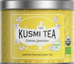Kusmi Tea Organic Green Jasmine - Metal tin 90gr/3.17oz. Outlet