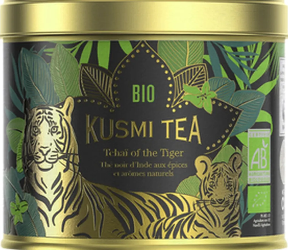 Kusmi Tea Organic Tchaï of the Tiger - Metal tin 100g/3.5 oz.