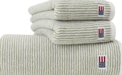 Lexington Original Towel White/Vintage Green Striped